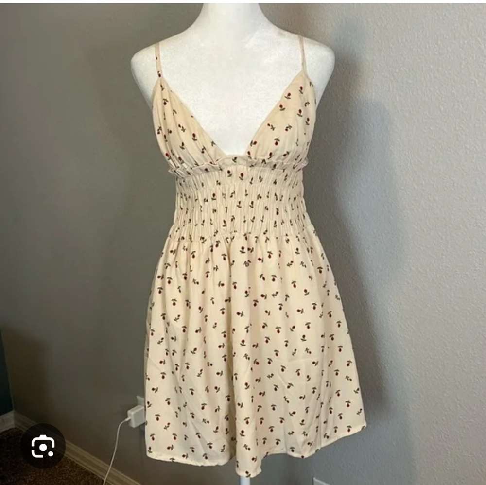 Princess Polly Cream Floral Kids Dress